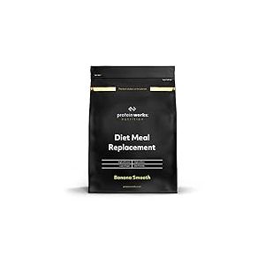 Protein Works - Substitut De Repas Diététique | Shake Repas 250 Calories | Perte de poids | Healthy diet | 7 Servings | Banane Onctueuse | 500g