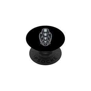 Matriochka Poupée Russe en Bois empilable PopSockets PopGrip Adhésif