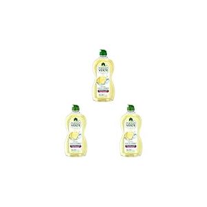 Maison Verte - Parfum aux Huiles Essentielles - Liquide Vaisselle - Parfum Fleur de Citronnier - Dégraissant à Froid - Pour Peaux Sensibles - 95% d'ingrédients d'origine naturelle - 500ml (Lot de 3)