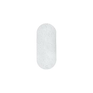 Boon Griffle Tapis de bain texturé antidérapant pour bébé, crochet de suspension et trous de drainage, tapis de bain, gris