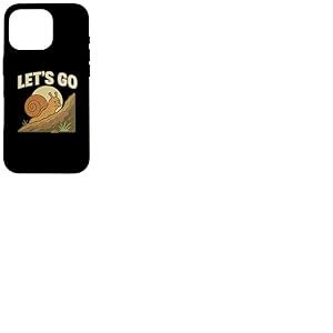 Let's Go Determined Escargot Climbing Coque pour iPhone 16 Pro