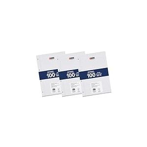 Miquelrius - Blocs de recharge, 300 feuilles quadrillées 4x4 mm, Papier opaque 90 g/m², Recharge de feuilles A4 perforées pour classeur à anneaux ou archivage, Fournitures scolaires