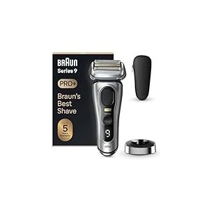 Braun Rasoir Electrique Hommes Series 9 PRO+ 9517s, Etanche, Lame ProLift Et Tondeuse Pro Trimmer Pour Rasage De Pr&eacute;cision, Kit Barbe Homme Avec 5 El&eacute;ments De Rasage Et Brosse De Nettoyage Et Etui