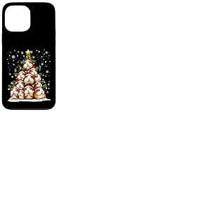 Pyjama de No&euml;l Amusant en Forme de Sapin de No&euml;l et Cochon d'Inde Coque pour iPhone 13 Pro Max