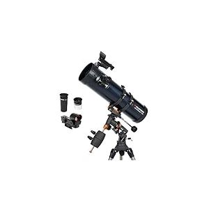 Celestron 31042 AstroMaster 114EQ Télescope réflecteur de Newton, Bleu foncé