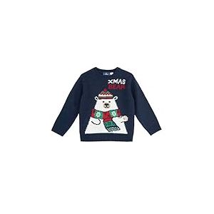 Chicco, Maglioni di Natale in tricot, Mixte enfant, bleu, 7A, Conçu en Italie