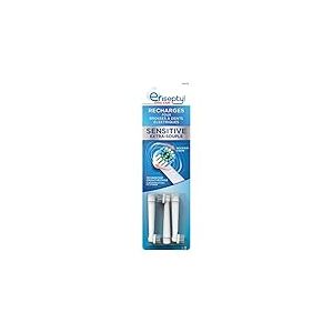 Efiseptyl - Recharges Pour Brosse à Dents Électriques - Compatibles Brosse Oral-B - Indicateur d'Usure - Technologie Oscillo-Rotative - 3 Recharges