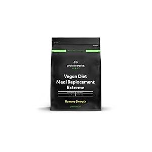 THE PROTEIN WORKS Substitut de Repas Vegan Extreme | Banane Onctueuse | Vitamines Renfor&ccedil;ant l'Immunit&eacute; | Protein Works | 500g