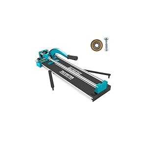 Mophorn Coupe Carrelage 600mm, Angle Réglable, Positionnement Laser Précis avec Double Rails Supports, Coupe-carreaux Manuels pour Facilement Couper Carrelage et Porcelaine