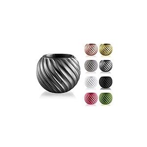 CONCRETTE Pot de Fleurs en Ciment, Cache-Pot en béton Bauble Wave Ø 7,6 cm