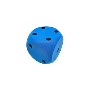 alldoro 63108 Cube en Mousse Bleu, 15 x 15 cm, 149 g, Extra Souple pour Enfants, intérieur et extérieur
