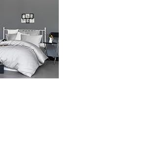 Drap-Housse Luxueux satiné pour lit Simple (90 x 200 + 30 cm), Gris Clair, 100% Coton, 210 Fils, 125 g/m², Lavable en Machine à 30°C, Doux et résistant
