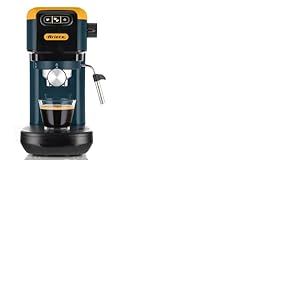 Ariete 1399 Machine &agrave; Caf&eacute; Percolateur, pour Expresso, Cappuccino, Th&eacute; et Tisane, Compatible avec le Caf&eacute; en Poudre et les Dosettes ESE, 1300 W, 15 Bar de Pression, Filtre 1-2 Tasses, Mango Yellow