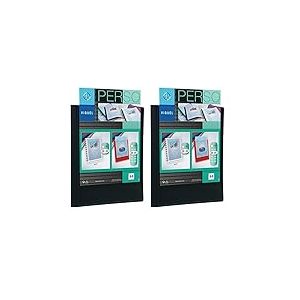 Viquel &ndash; Porte vues Personnalisable 60 Vues (30 pochettes) ESSENTIEL &ndash; Reliure en polypropyl&egrave;ne R&eacute;sistant &ndash; Couleur Noire &ndash; Format A4 (Lot de 2)