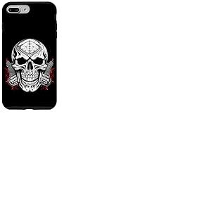 Guitare Squelette Rock cr&acirc;ne Flammes Musique Coque pour iPhone 7 Plus/8 Plus