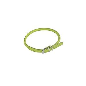 CHAPUIS SELLERIE Collier Rond en Cuir pour Chien Vert 6 mm 20-25 cm