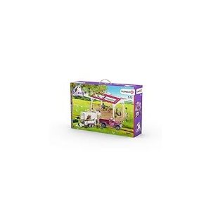 SCHLEICH Horse Club Playset École d'équitation avec pick-up et van, 42403, Multicolore [Exclusif Amazon]