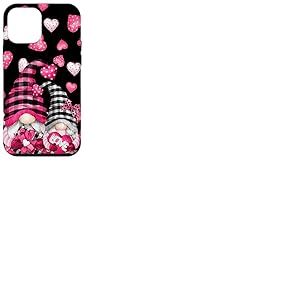 Pink Buffalo Plaid Valentines GNOME Cute Love Heart Coque pour iPhone 12 Mini