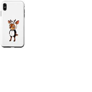Costume de Panda Gazelle Kawaii pour Filles et Enfants Coque pour iPhone XS Max