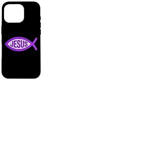Chr&eacute;tien J&eacute;sus Christ Poisson Symbole Ichthys Coque pour iPhone 16 Pro