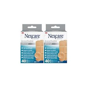 Nexcare Pansements respirants universels Nexcare, Assortiment, 40/Bo&icirc;te (Lot de 2)