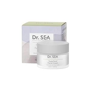 DR. SEA - Crème Visage Matifiante Sans Huile aux Minéraux de la Mer Morte et Algue Dunaliella - Anti-Brillance & Réducteur de Pores - Peaux Grasses à Mixtes - 50 ml