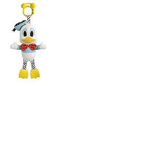 Clementoni Disney Baby Donald First Activities Donald Donald-Peluche Petite enfance, Premi&egrave;res activit&eacute;s, Bonhomme Nouveau-n&eacute;, Poussette de Jeu, Massage des gencives, Lavable, Couleur, 17921