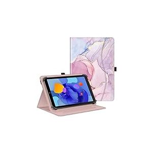 FINTIE Coque Universelle pour Tablette 10 Pouces (9''-10.5''/10.9''/11''), Housse Multipositions pour Tablette TECLAST, Blackview, YESTEL, YOTOPT, MEBERRY, OSCAL etc, Marbre Glorieux