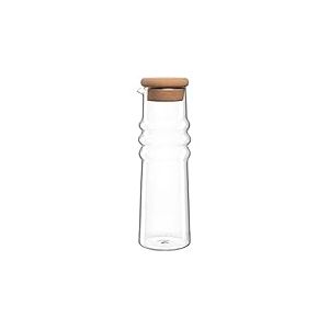 LEONARDO HOME SOLE Carafe • 1 pièce • Carafe en verre avec bouchon en liège • Carafe à eau élégante • Design tactile • Avec bec verseur • Pour eau et jus • Aspect intemporel • Hauteur 26,5 cm