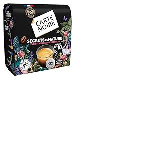 CARTE NOIRE – Café en Dosettes Souples Secrets de Nature - 10 Paquets de 32 Dosettes – Compatibles Senseo (320 dosettes)