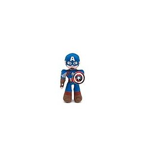 Simba Peluche Captain America articulée 25 cm, Disney Marvel, avec Squelette intérieur articulé pour Placer dans différentes Positions