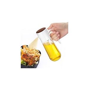 Euqvunn Spray Huile Cuisine, Vaporisateur Huile [Jet Fin & Filtre Anti-Colmatage] Pulvérisateur Huile Cuisine Accessoires Bouteille Huile, Airfryer, Barbecue, Salade, Huile/Vinaigre/Sauce, 280 ml