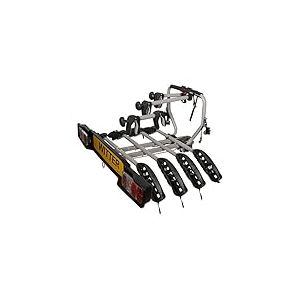 Witter ZX204 Porte-vélo pour 4 vélos monté sur Barre d'attelage | Charge maximale 60 kg | Plaque Lumineuse pour Prise 13 Broches