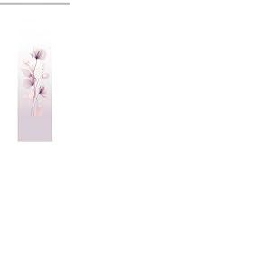 HOME WOHNIDEEN BEREKUA Rideau Coulissant Aspect Soie – Impression numérique Fleurs 245 x 60 cm, avec Accessoires, Couleur : Lilas, Dimensions : 245 x 60 cm, Nombre : 1