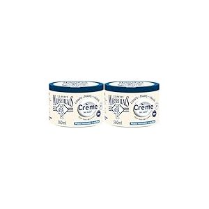 Le Petit Marseillais Cr&egrave;me Hydratante Multi-Usage Lait (pot de 360 ml) &ndash; Cr&egrave;me corps, mains et visage pour les peaux normales &agrave; s&egrave;ches &ndash; Soin hydratant 48h avec 95% d'ingr&eacute;dients d'origine naturelle