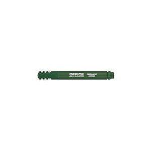 Office Products 17071211&ndash;02 Marqueur permanent rond, largeur de trait : 1&ndash;3 mm, vert