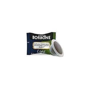 Caffè Borbone Mélange Light - Mélange Légère, avec 50% de caféine en moins que la Mélange Bleu - 100 Capsules - Compatibles avec les machines à café de la marque Bialetti*
