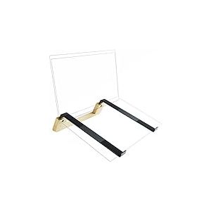 KD Essentials Support pour Ordinateur Portable et &eacute;l&eacute;vation pour Notebook, sans Plastique en m&eacute;tal Solide et en Bambou (Convient comme Accessoire, Ordinateurs Portables MacBook, Dell, Lenovo)