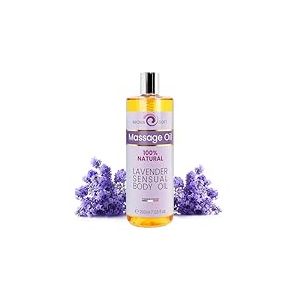 Huile de Massage Végétale, 100% Naturelle, Raisin & Lavande, Apaisante et Adoucissante, Prévention des Vergetures, Réparatrice Visage, Cheveux, Corps 200 ml