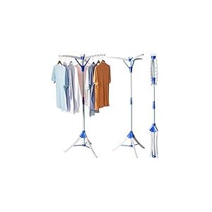 Homefront Séchoir à Linge Portable avec trépied – Se replie à Plat pour Le Rangement, Installation Facile, Utilisation intérieure et extérieure, 159 cm de Haut, capacité maximale 22 kg, Peut contenir