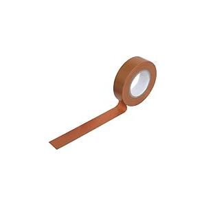 Mercury Ruban Isolant &eacute;lectrique de 20 m &ndash; Adh&eacute;sif PVC Puissant | R&eacute;sistant &agrave; l'eau et Ignifuge | Approuv&eacute; BS | Utilisation Professionnelle et Bricolage | Marron