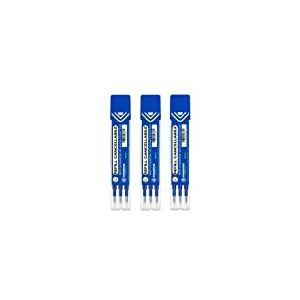 Osama - Recharge Stylo Frixion, Idéal pour Papeterie et Fourniture Scolaire - Kit 9 Pièces avec Recharge Stylo Bille pour Stylo Effacables, 0.7 mm - Refill Stylo Gel Utile pour Fourniture Bureau, Bleu