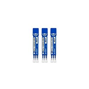 Osama - Recharge Stylo Frixion, Idéal pour Papeterie et Fourniture Scolaire - Kit 9 Pièces avec Recharge Stylo Bille pour Stylo Effacables, 0.7 mm - Refill Stylo Gel Utile pour Fourniture Bureau, Bleu