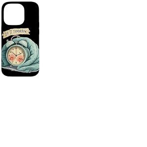 Superbe d&eacute;guisement de r&eacute;veil avec Discours Do It Tomorrow Coque pour iPhone 14 Pro