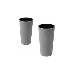 Siena Garden Eco Locon Lot de 2 Pots Gris