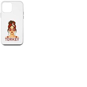 Brunette Turkish Girl Turkey Flag Turkish Girlfriend Wife Coque pour iPhone 12 mini