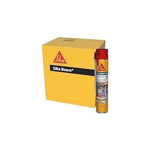 SIKA - Mousse polyuréthane expansive - Sika Boom 128 - Calfeutrer - Isoler - Caler - Int/Ext - Usage tous sens - Réutilisable - Multisupports - Expansion 34L - Blanc - Carton de 12 aérosols de 750ml