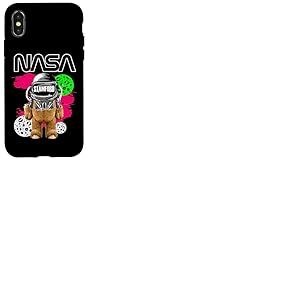 NASA Ours en Peluche Astronaute Stamford Drôle Worm Logo Coque pour iPhone X/XS