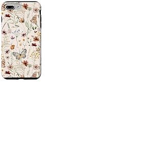 Fleur sauvage papillon amoureux fleur d'été Coque pour iPhone 7 Plus/8 Plus