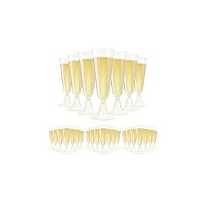 KOOSREEL 50Pcs Tasses &agrave; Dessert, 60ml/2oz Coupes Gobelets avec 50 Cuill&egrave;res Mini Tasses &agrave; Dessert Gobelets Verrines &agrave; Dessert R&eacute;utilisables en Plastique pour Mousse,Tiramisu,Anniversaire (Lot de 4)